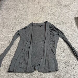 Express Charcoal Open Cardigan